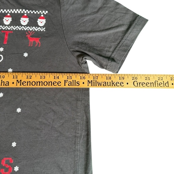 Marvel Groot Christmas Shirt Men’s S Gray Tee Guardians Ugly Sweater Style - Picture 5 of 7